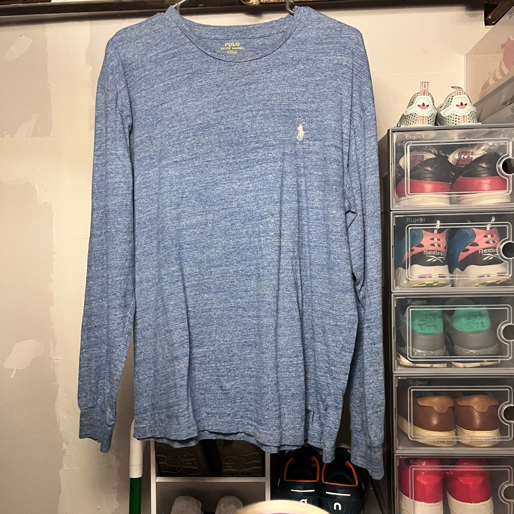 Ralph Lauren Heather Blue Crewneck Tee